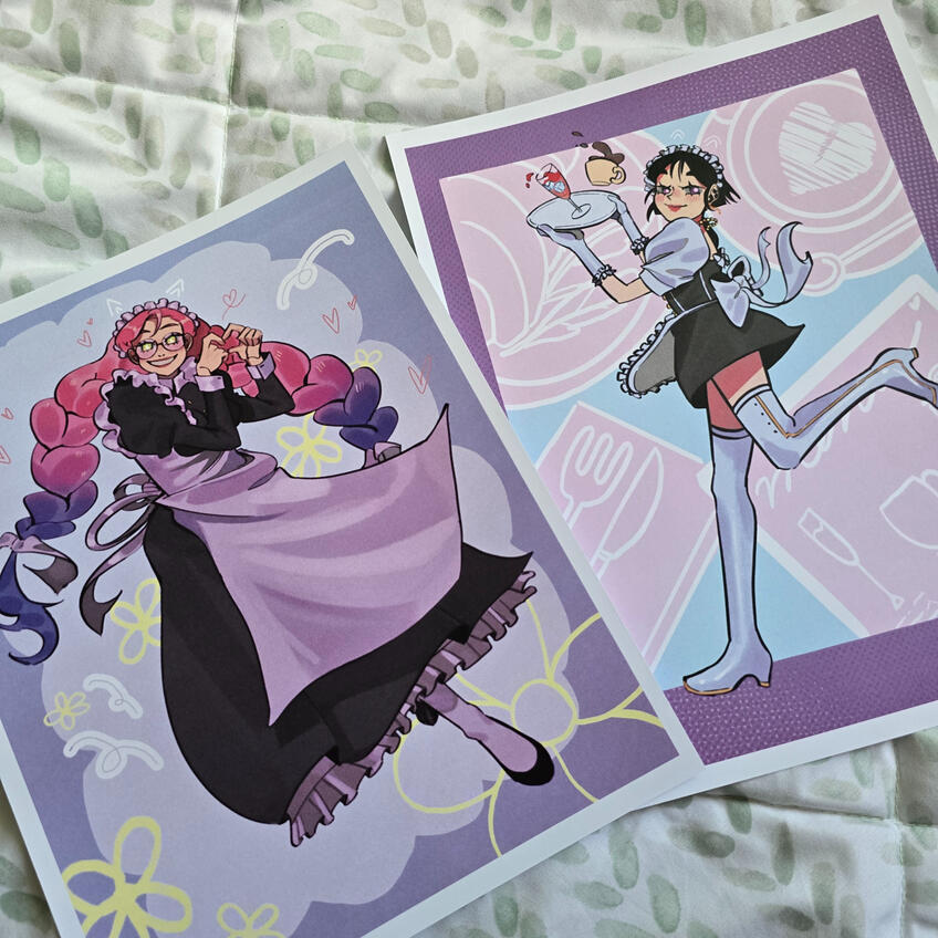 Alien Stage Maid Cafe Print